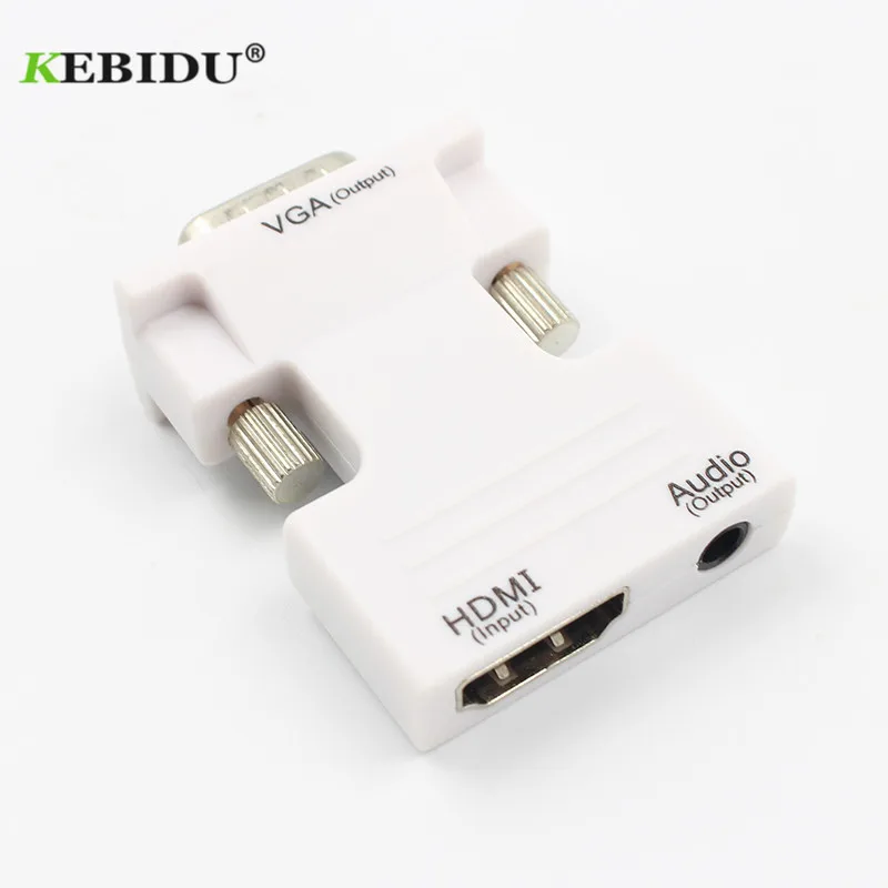 Адаптер kebidu 1080P для ПК ноутбука ТВ приставка проектор цифровые аналоговые аудио и