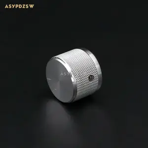 1 шт. 30*22 накатанный серебристый полностью алюминиевый предусилительDACпотенциометр громкости усилителя ручка
