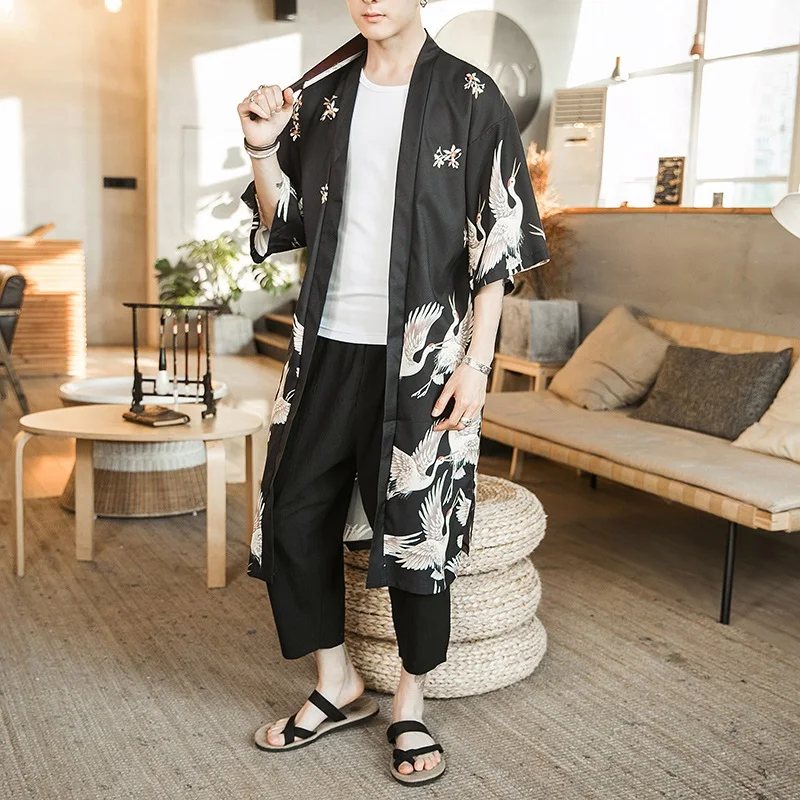Японское кимоно мужская одежда haori yukata мужское традиционное японское кимоно уличная японская одежда harajuku DZ2003