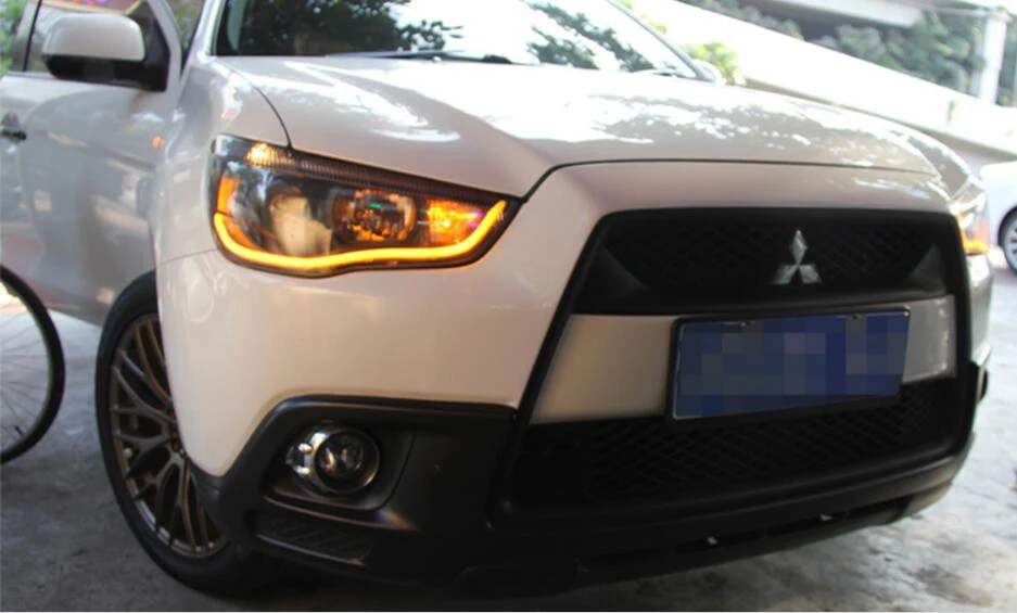 2009~ г. Автомобильный bumer головной светильник для Mitsubishi AXS головной светильник автомобильные аксессуары светодиодный DRL HID ксеноновый противотуманный фонарь для Mitsubishi AXS налобный фонарь