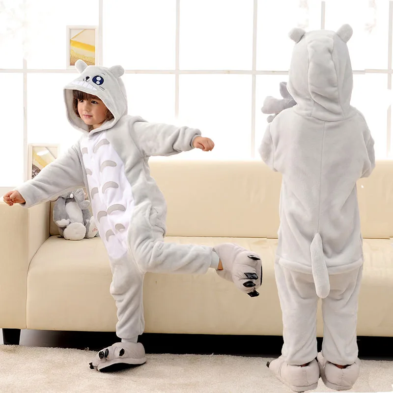 Зимний детский пижама для мальчиков с рисунком Тоторо пижамы в рождественском