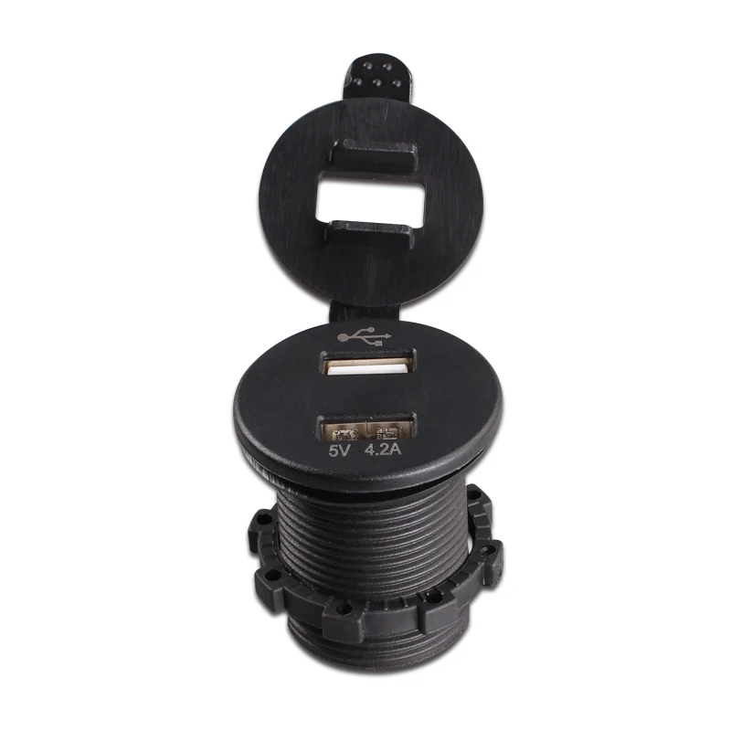 SeaForce 1 шт. синий светодиод 5 в 4.2A двойная USB розетка для автомобильного
