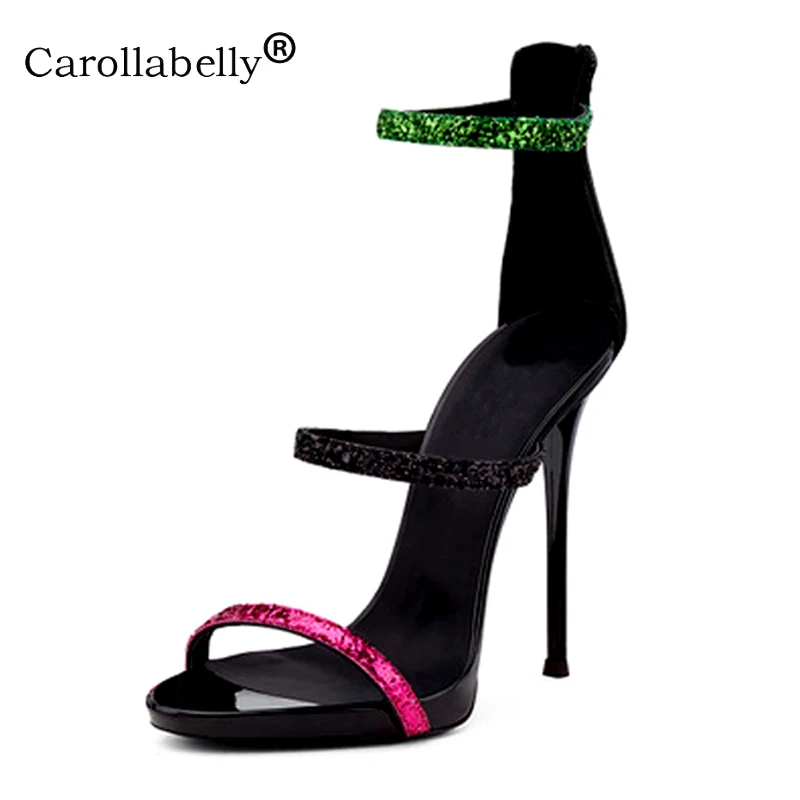 Женские туфли на высоком каблуке с тремя ремешками | Обувь