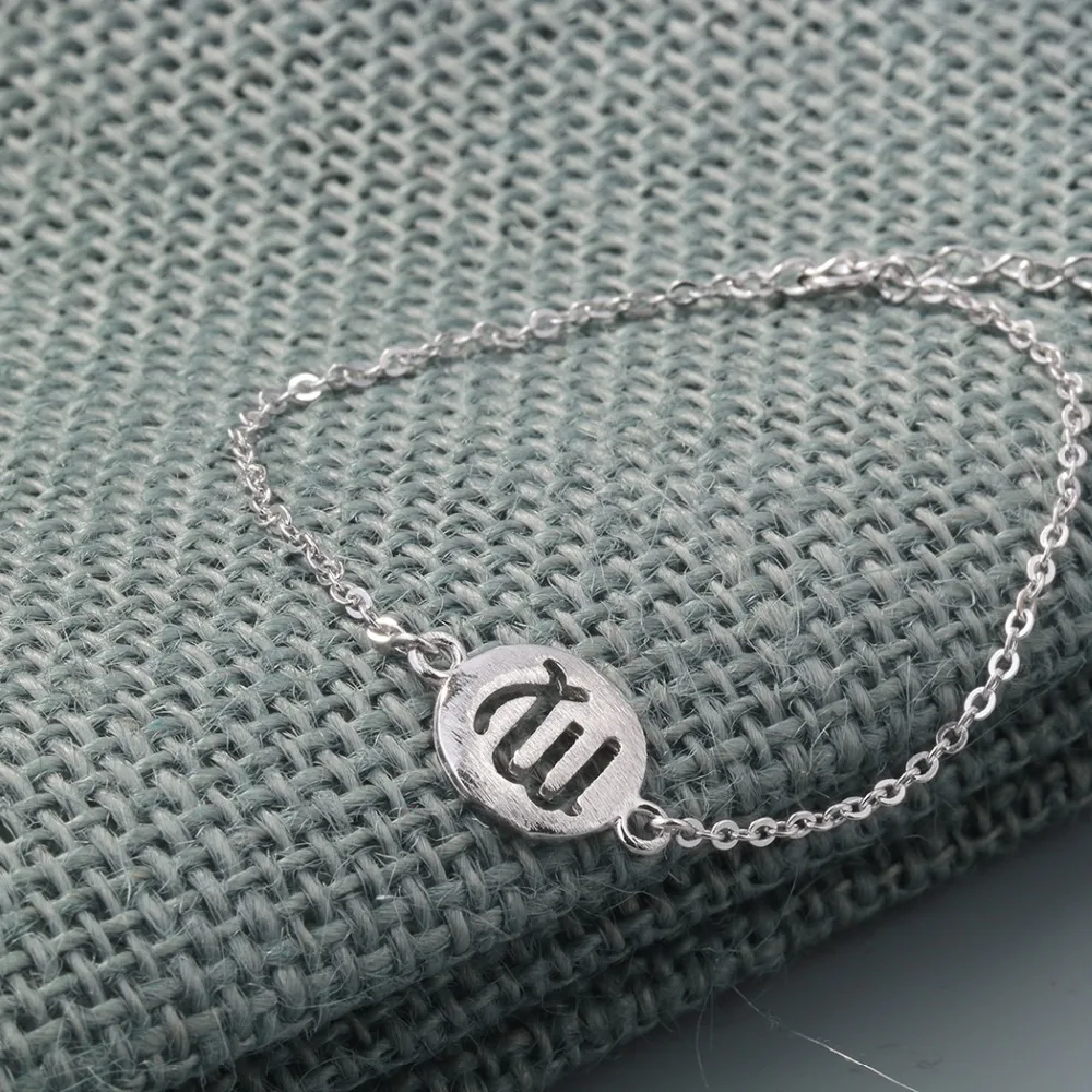 Kinitial 925 серебро Новое поступление зодиакальное Созвездие Дева Знак браслет на