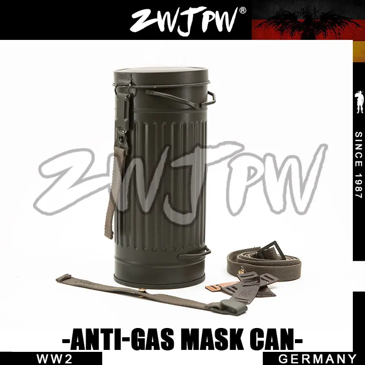 WW2 WWII армейская противогаз Железный Бак и черная сумка|box|box canbox box |