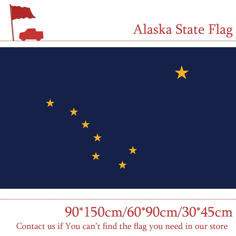 

Alaska State Flag 90*150cm/60*90cm/30*45cm America For Celebratio Decoration