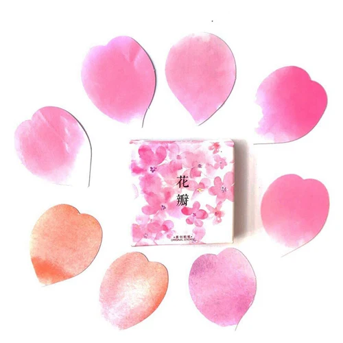 Petal sticker 45 шт./компл. милые одного человека путешествия цветок наклейки Kawaii кактус Еда Скрапбукинг наклейки для ежедневника DIY Дневник канцелярские принадлежности - Цвет: Petal sticker