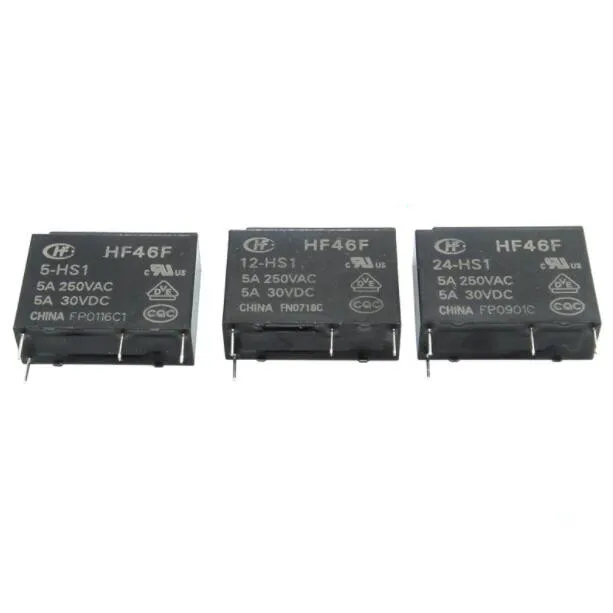  20PCS HF46F-024-HS1 HF46F-012-HS1 HF46F-005-HS1 HF46F 24-HS1 5 12 - 5A250VAC Relay brand new | Обустройство дома