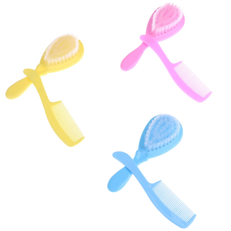 2 шт./компл. Детская щетка для волос расческа портативная мягкая новорожденных