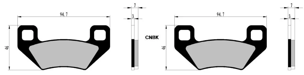 Набор дисковых тормозных колодок для ARCTIC CAT ATV H1 650 4x4 LE автоматическая коробка