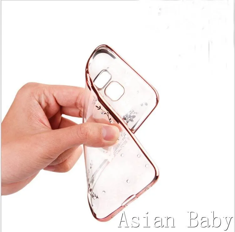 Sunjolly ТПУ чехол из розового золота Bling Стразы чехол для samsung Galaxy S10E S9 S8 S10 плюс S7 S6 край S5 Примечание 10 плюс 9 8 5 4