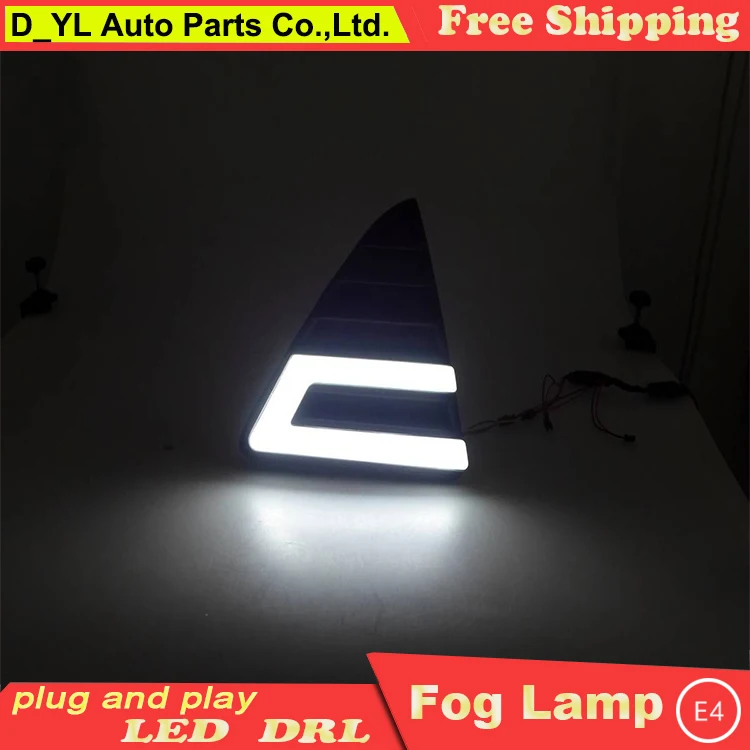 Car styling For Ford Focus 2012-14 LED DRL High brightness guide led fog lamps daytime running lights C style | Автомобили и