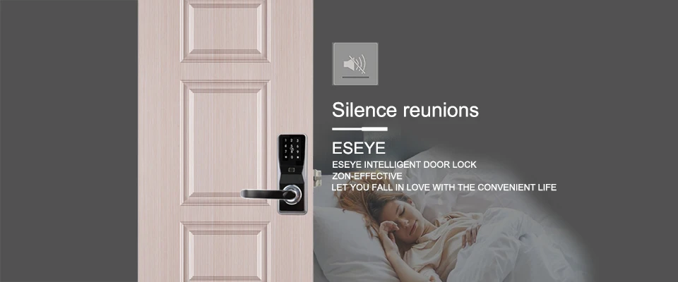 Eseye Smart Lock биометрический замок интеллектуальные электронные дверные замки смарт-сейф отпечатков пальцев пароль и RFID разблокировать