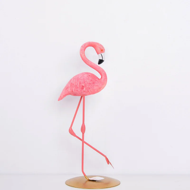 Скульптура из смолы Фламинго Птица Статуэтка Статуя витрина спальня офис