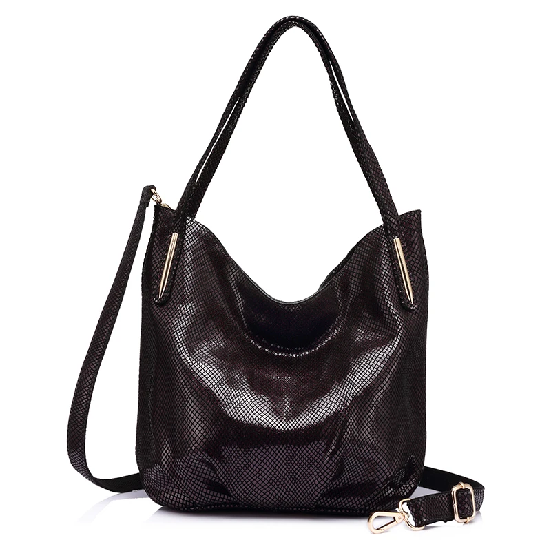 Женская большая кожаная сумка хобо REALER|tote bags for women|large tote bagbags with |