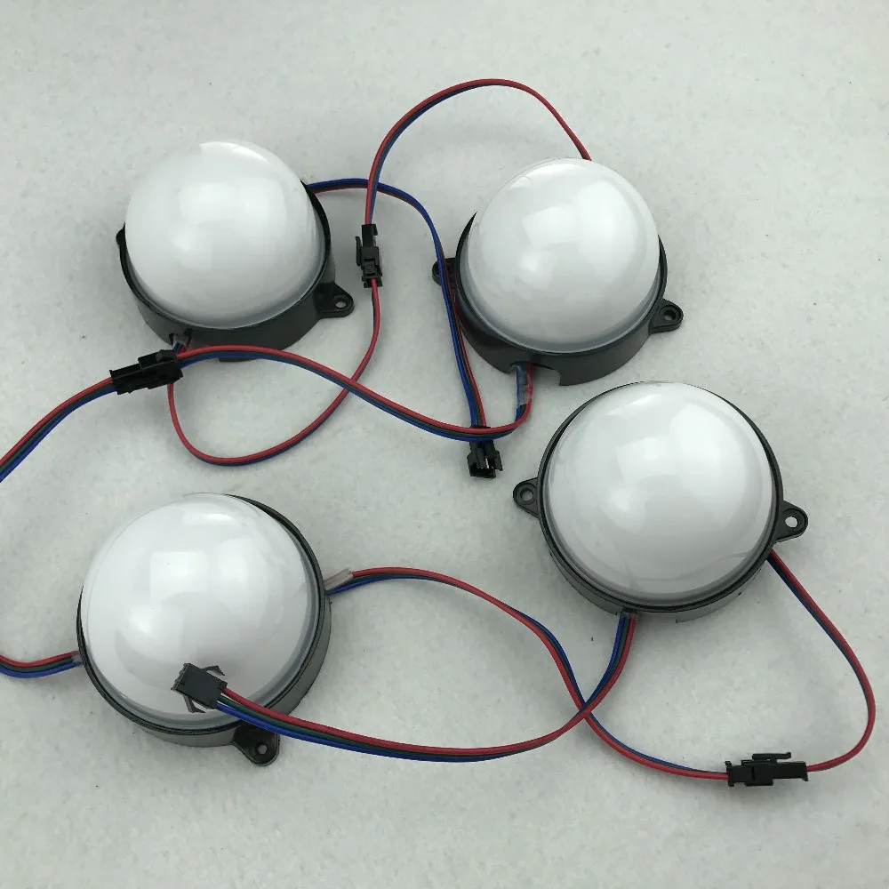 80 мм Диаметр DC24V WS2811 IC IP68 адресуемый 2 88 Вт (12 светодиодов) RGB полный цвет молочный