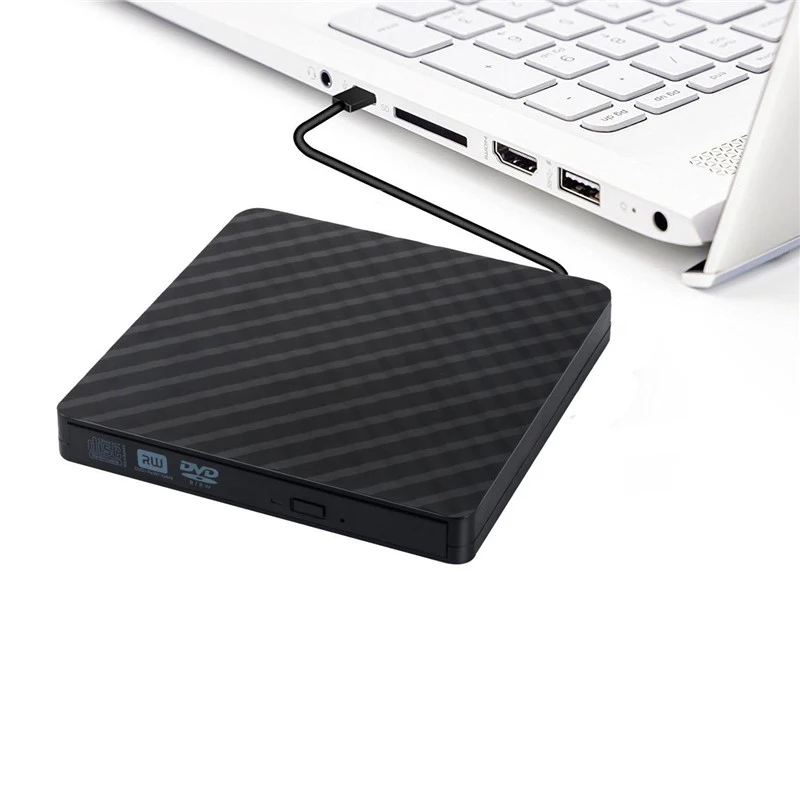 Супер скорость USB 3,0 внешний DVD/CD-ROM чехол для ноутбука Настольный ПК оптический диск SATA внешний корпус для DVD