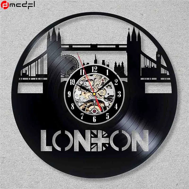 Креативные крутые модные настенные часы с виниловой пластиной 12 дюймов