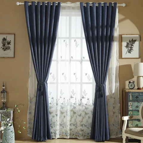 Шенилловые занавески для гостиной спальни европейские американские простые