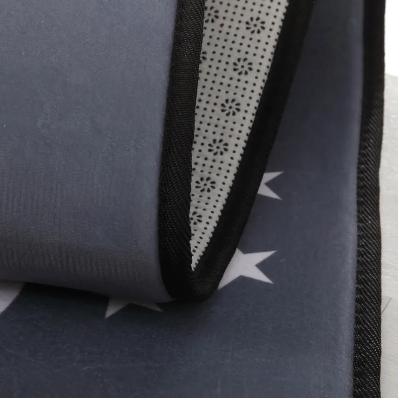 Современный скандинавский популярный серый коврик в горошек с облаками