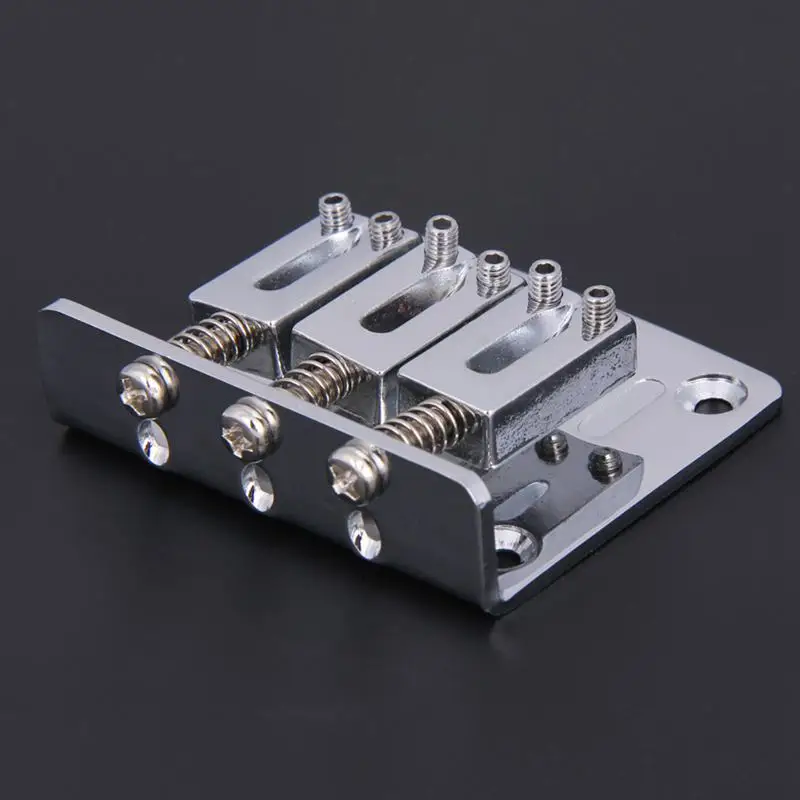 Части гитары для сигар: 3 струнный хромированный Жесткий Регулируемый мост