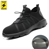 safety shoes anti smashing piercing steel head light and breathable electrical insulation protective work shoes