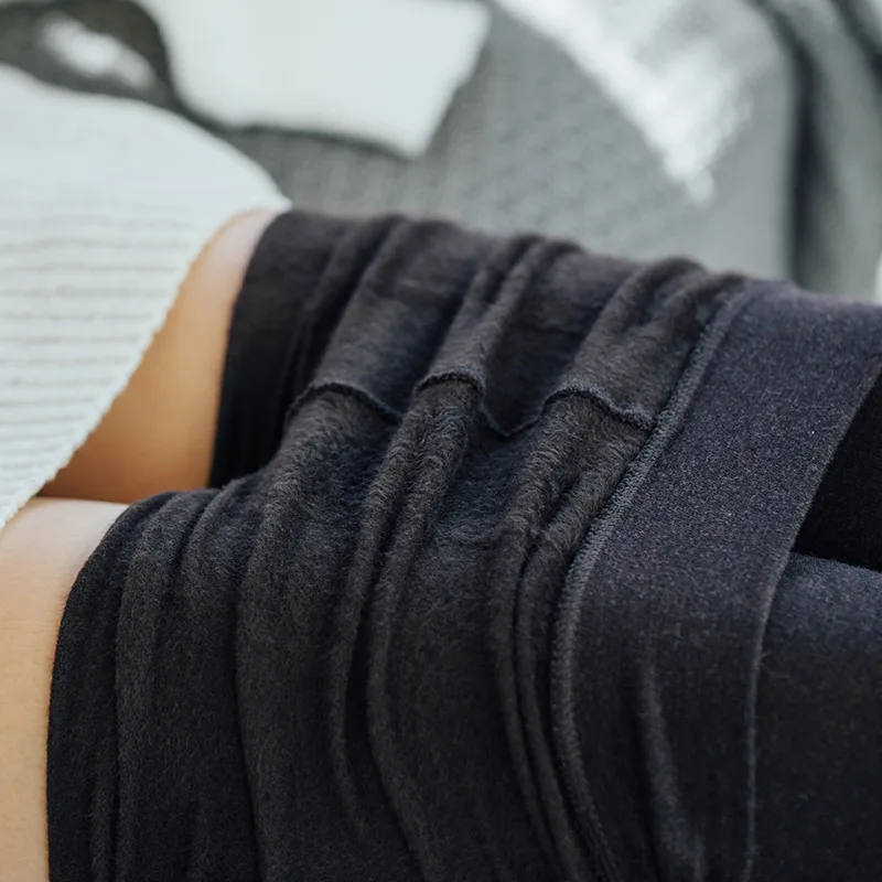 Осенне зимние новые бархатные дамские леггинсы Tiansi из хлопка плюс теплые