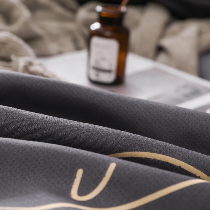 Набор постельного белья с мультяшным минималистичным рисунком рыбы 3/4 шт. набор