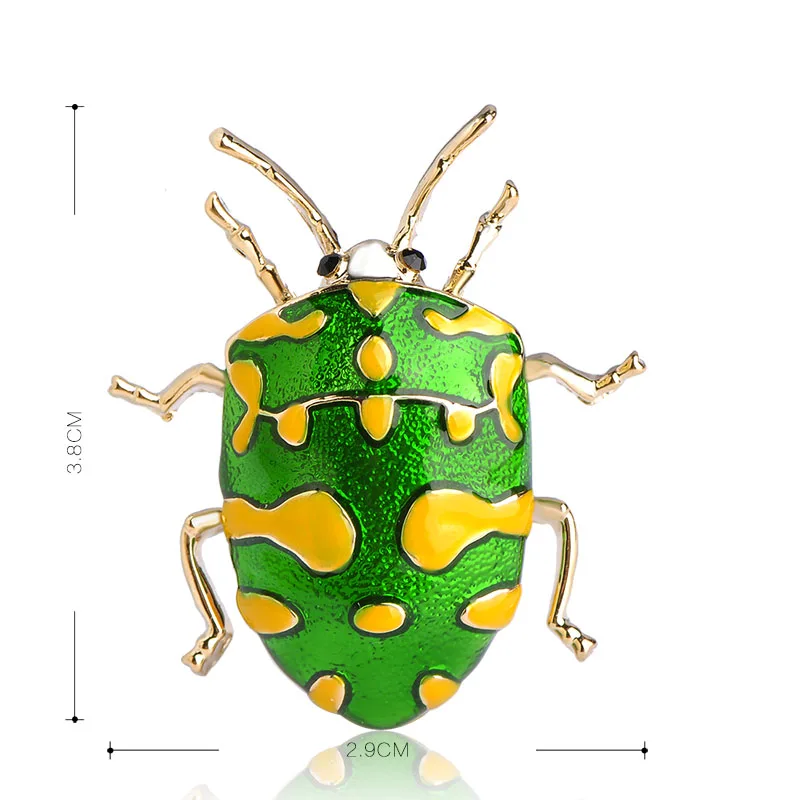 Funmor оптовая продажа 6 шт Броши с насекомыми эмаль контакты мальчиков Для мужчин