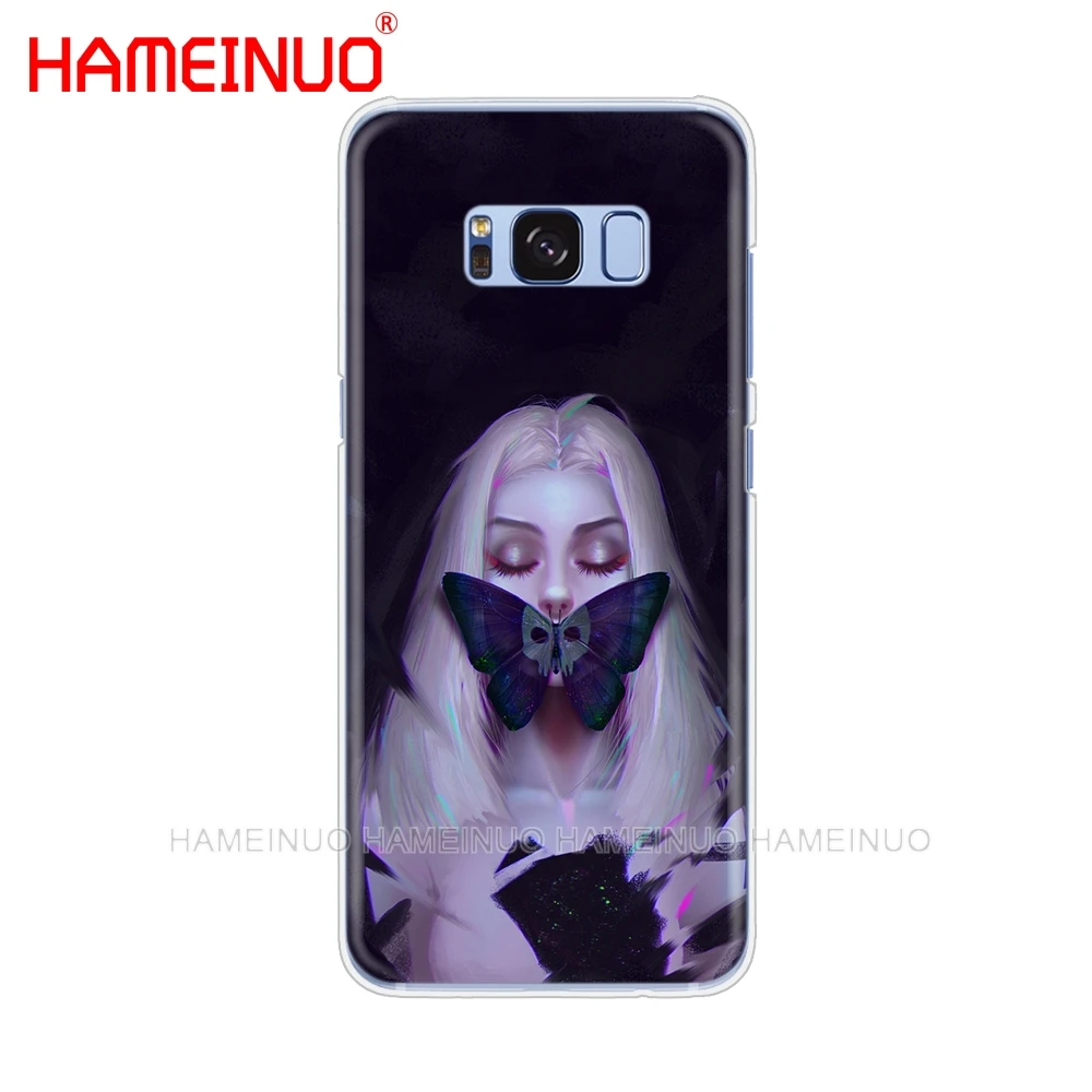 HAMEINUO бабочка на белых розах Цветок сотовый телефон чехол для samsung Galaxy S9 S7 edge PLUS S8 S6 S5 S4 S3 MINI