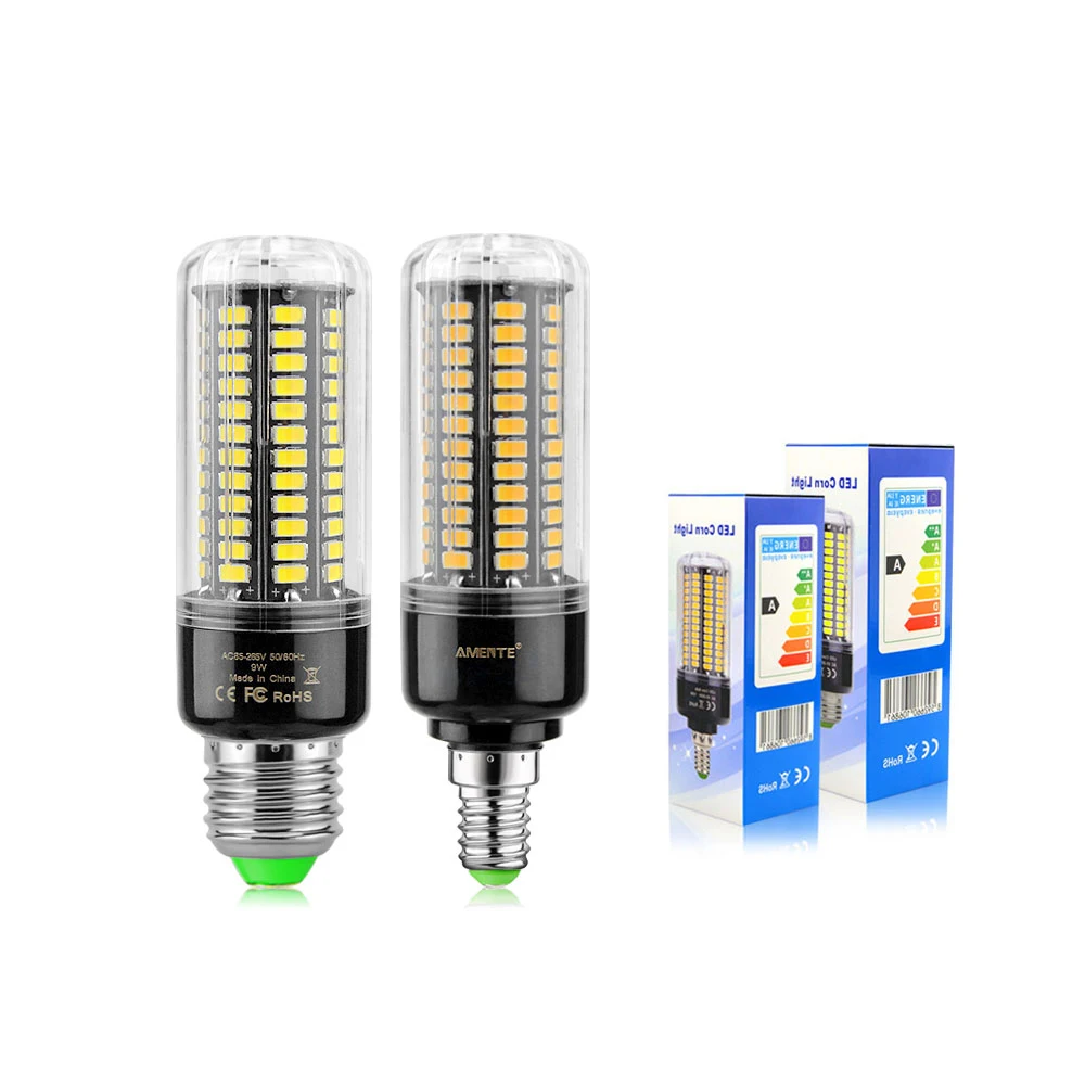 1 шт. супер люмен 5736 SMD без мерцания светодиодный светильник E27 E14 полный ватт 3 Вт 5 Вт 7 Вт 8 Вт 12 Вт 15 Вт AC 110 В-220 В светодиодный кукурузный светильник