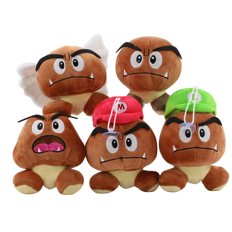 5 видов мягкие плюшевые куклы грибы 14 см|doll plush toy|goomba plushmario bros |