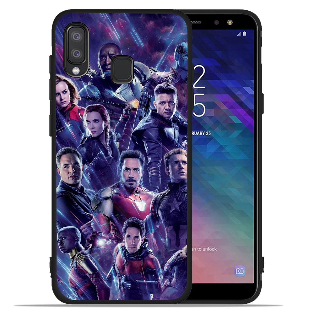 Роскошный чехол с принтами "Marvel", "Мстители", танос чехол "Железный человек" для samsung Galaxy A50 для крышки samsung A20 A30 A40 A10 A70 M10 M20 Etui чехол-накладка