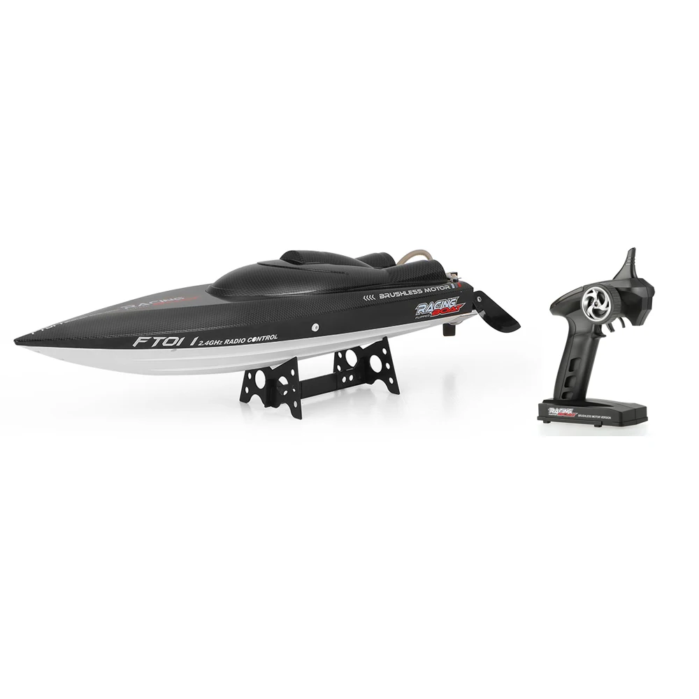 Оригинальный FT011 2 4G 55 км/ч Высокоскоростной RC гоночный катер с водяным