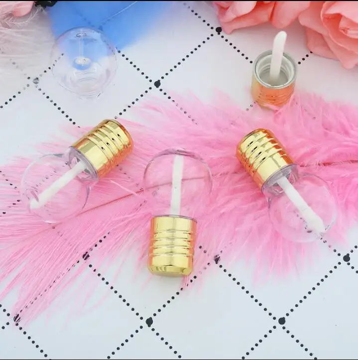 50 шт. Бесплатная доставка 8 мл прозрачный шар пластиковый тюбик для блеска губ