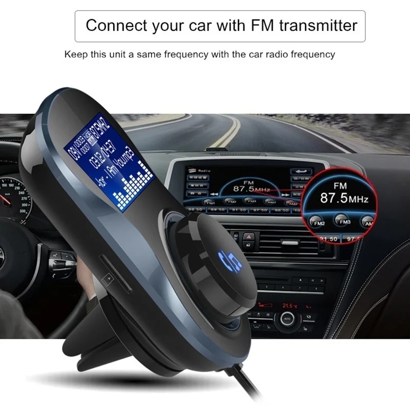 Новые Горячие Bluetooth Handsfree Car Kit Музыка MP3 плеер fm передатчик Dual USB Зарядное