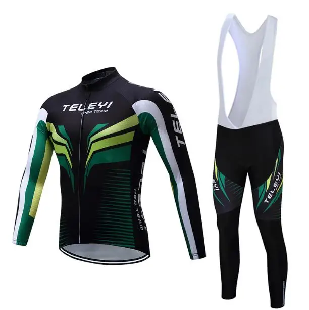 jersey and pants Теплая Флисовая одежда для велоспорта с длинным рукавом, Мужская зимняя одежда для горного велосипеда, комплект одежды для триатлона, костюм из Джерси - Цвет: jersey and pants