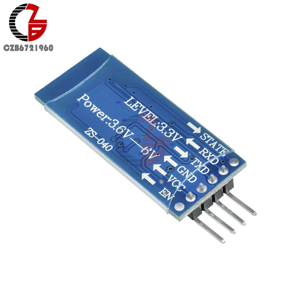 4-контактный беспроводной Bluetooth RF модуль приемопередатчика HC-06 RS232 с задней