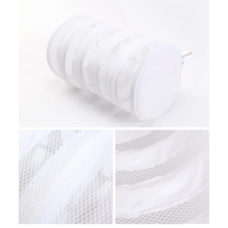 Утолщенный мешок для белья из тонкой сетки вместительный двухслойный стирки