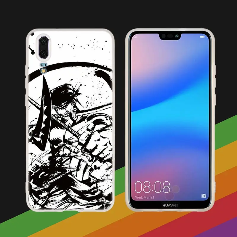 Силиконовый чехол для телефона мультфильм эскиз Наруто один кусок стиль для huawei P30 P20 P30Pro P10 P9 P8 Plus Lite P samrt чехол - Цвет: grass Marble