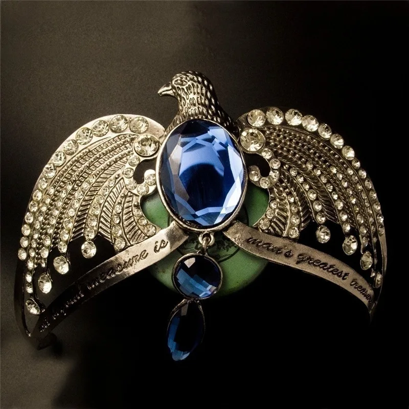 20 шт./лот модные повязки для волос антикварный серебряный Орел Корона животных