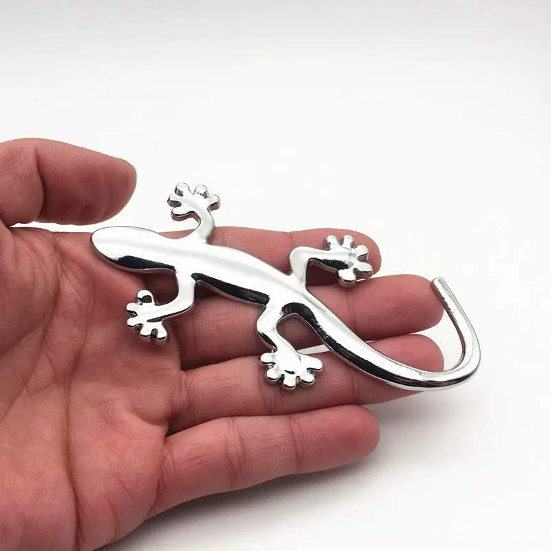 Хромированный 3d значок Gecko из цинкового сплава наклейка украшение для мотоцикла