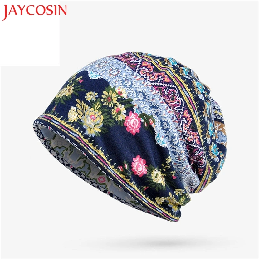 

Шапка JAYCOSIN унисекс с принтом, шапка с оборками для рака, Шапка-бини, шарф, воротник, хлопковая смесь, тюрбан, шапка для головы, подарок 9 феврал...