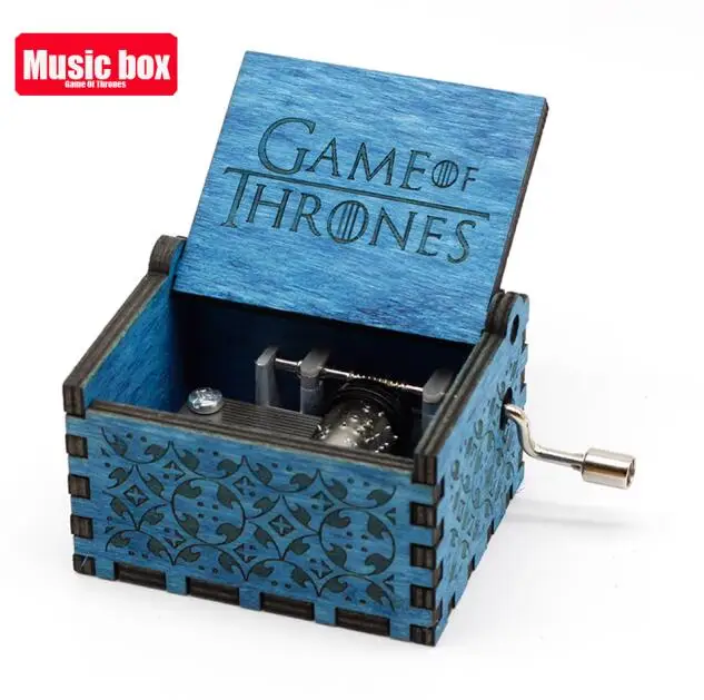 Game of Throne Старинная резная музыкальная шкатулка королева Кривошип Сейлор Мун деревянная музыкальная шкатулка Рождественский подарок на день рождения вечерние украшения - Цвет: Game of Throne