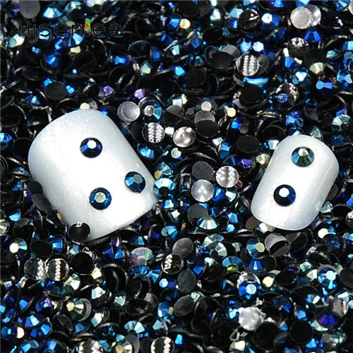Montana AB Gold Rose Jelly AB Nail Art Rhinestones 2mm AB Shiny Resin Jelly Gems UV Gel 3D Nail Art Decorations Charm Manicure Bead Glitter - Цвет: Montana AB
