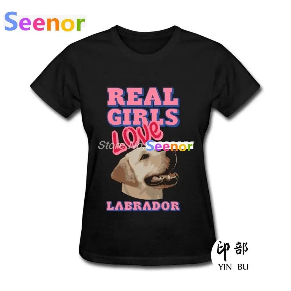 Новые Нормальный Настоящее обувь для девочек Любовь Лабрадор женский футболка с