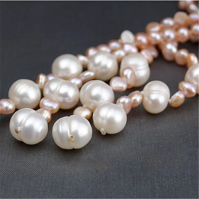 YIKALAISI длинное многослойное жемчужное ожерелье пресноводная Жемчужина барокко