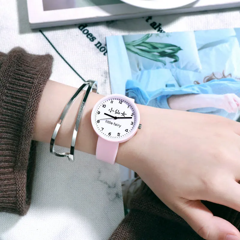 Силиконовые часы для детей-подростков милые детские в подарок маленькие