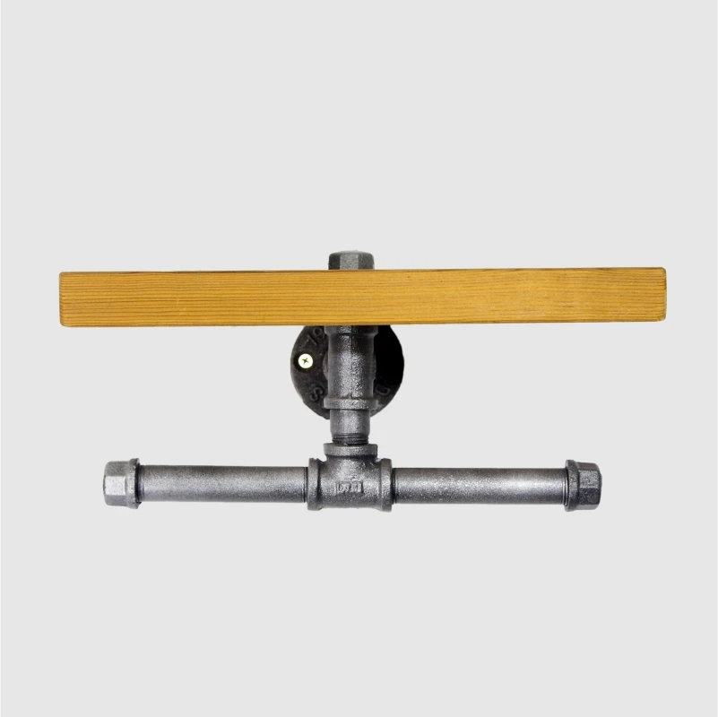 Лофт американский стиль кованая железная настенная полка деревянные полки Ретро