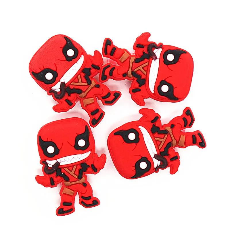 Распродажа, 1 шт., украшения для обуви в стиле Джокера, Deadpool, аксессуары для обуви, украшение для обуви в виде яда для croc jibz, Детские вечерние подарки на Рождество, DONG-3DP